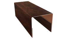 Планка П-образная заборная 20 0,45 Print Premium Cherry Wood Dark FTC (2,5м)