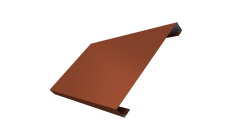 Ламель лицевая 200 забора жалюзи Texas Grand Line 0,45 Drap TX RAL 8004 терракота