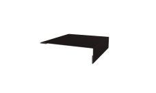 Планка мансардная Grand Line 0,45 PE с пленкой RAL 9005 черный (2м)