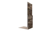 Планка приемная оконная Grand Line 0,45 Принт Элит Королевский камень TwinColor (2м)