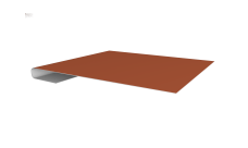 Планка завершающая Grand Line 0,45 PE с пленкой RAL 8004 терракота (2м)