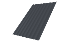 Профнастил С20B Grand Line 0,5 Satin RAL 7024 мокрый асфальт