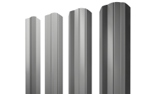 Штакетник М-образный A фигурный 0,45 Drap TX RAL 7047 телегрей 4