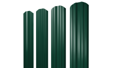 Штакетник Твин фигурный Grand Line 0,45 PE слим RAL 6005 зеленый мох