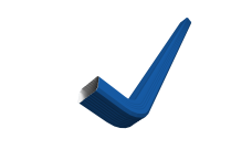 Труба гофрированная Vortex Lite 76х102х3000мм с коленом PE RAL 5005 сигнальный синий