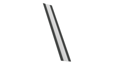 Крепежная планка для забора жалюзи Milan, Milan Slim, Tokyo Grand Line 0,5 Drap TX RAL 7016 антрацитово-серый (1,8м)