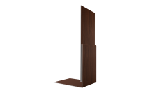 Планка приемная оконная Grand Line 0,45 Принт Элит Шоколадное дерево TwinColor (2м)