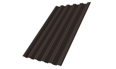 Профнастил НС35R 0,5 Satin RR 32 темно-коричневый