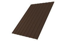 Профнастил С10B Grand Line 0,5 PurPro Matt 275 RAL 8017 шоколад