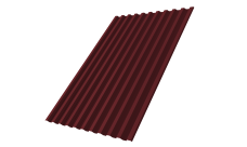 Профнастил С21R 0,5 Satin RAL 3005 красное вино