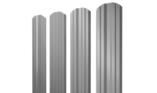Штакетник Twin фигурный 0,45 PE lite RAL 7004 сигнальный серый