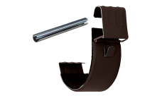 Соединитель желоба GL PU Matt 125 мм RR 32 темно-коричневый