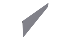 Ламель забора жалюзи Palermo стартовая/финишная для калиток и ворот 0,45 Drap TX RAL 7004 сигнальный серый