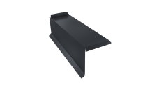 Планка торцевая сегментная 20мм Grand Line Левая 0,5 Satin с пленкой RAL 7024 мокрый асфальт