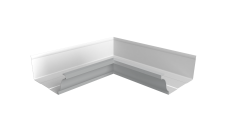 Угол желоба со сварным швом внутренний Vortex Project 210мм RAL 7004 сигнальный серый