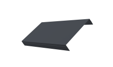 Ламель обратная 150 забора жалюзи Техас Grand Line 0,45 PE-Double RAL 7024 мокрый асфальт