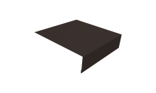 Планка околооконная простая 200х75 Grand Line 0,45 Drap ST RR 32 темно-коричневый (2м)