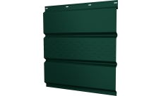 Софит металлический Классик v01 Grand Line центральная перфорация 0,45 PE-Double с пленкой RAL 6005 зеленый мох