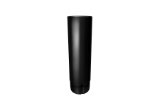 Труба круглая GL PE 90 мм 2 м RAL 9005