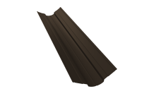 Планка ендовы верхней фигурной 70x70 0,5 PurPro с пленкой RR 32 темно-коричневый (3м)