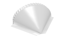 Заглушка конусная 0,45 PE RAL 9003 сигнальный белый