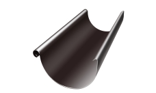 Желоб полукруглый Grand Line PE 125 мм 2 м RR 32 темно-коричневый