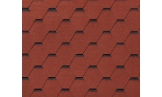 Черепица гибкая RoofShield Фемили Лайт Стандарт красный с оттенением