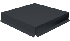 Колпак на столб крышка 390х390мм 0,5 Satin с пленкой RAL 7024 мокрый асфальт