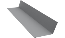 Планка примыкания 90х140 Grand Line 0,5 Satin с пленкой RAL 7004 сигнальный серый (2м)