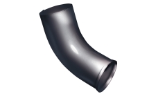 Колено стока Grand Line PU 90 мм RAL 7024 мокрый асфальт