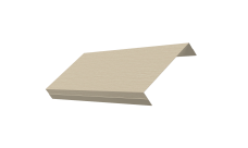 Ламель обратная 125 забора жалюзи Texas 0,45 Print Elite Milky Wood TwinColor