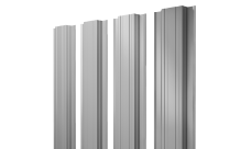 Штакетник Прямоугольный с прямым резом 0,45 PE RAL 7004 сигнальный серый
