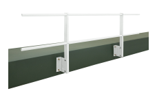 Ограждение кров для парапета с боковым креплением (2,0х0,9) RAL 9003 сигнальный белый