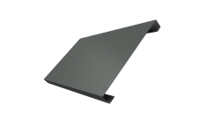 Ламель лицевая 200 забора жалюзи Texas Grand Line 0,45 PE RAL 7005 мышино-серый