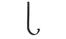 Кронштейн желоба Классика Полоса ПВХ Grand Line 120 металлический чёрный (RAL 9005)