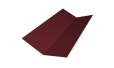 Планка ендовы нижней 300х300 0,45 Drap ST RAL 3005 красное вино (2м)