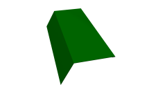 Планка карнизная 120х80 0,45 PE с пленкой RAL 6002 лиственно-зеленый (2м)