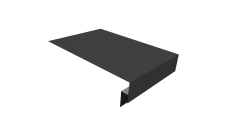 Планка околооконная сложная 250х50х18 (j-фаска) Grand Line 0,5 PurLite матовый RAL 7016 антрацитово-серый (2м)