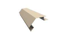 Планка угла внешнего сложного 135 градусов Блок-Хаус new Grand Line 0,45 PE с пленкой RAL 1015 светлая слоновая кость (2м)