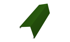 Декоративная накладка на столб универсальная угловая 60х60 для забора жалюзи Grand Line 0,45 PE RAL 6002 лиственно-зеленый (2м)