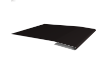 Планка начальная 0,5 Satin с пленкой RAL 9005 черный (2м)