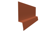 Планка начальная фальц 0,5 Velur X RAL 8004 терракота (3м)