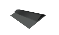 Планка стартово-финишная Экобрус, Экобрус new Grand Line 0,45 PE-Double с пленкой RAL 7016 антрацитово-серый (2м)