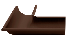 Угол желоба внешний Grand Line PU матовый 90 гр 125 мм RAL 8017 шоколад