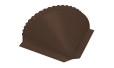 Заглушка конусная Grand Line 0,45 Drap RAL 8017 шоколад