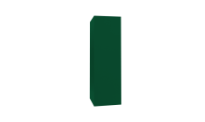 Кожух прямой д1270/ш740/в1140 0,5 Satin с пленкой RAL 6005 зеленый мох