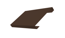 Ламель лицевая 150 забора жалюзи Texas Grand Line 0,45 PE-Double RAL 8017 шоколад