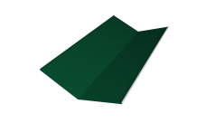 Планка ендовы нижней 300х300 0,5 Satin с пленкой RAL 6005 зеленый мох (2м)