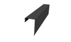 Планка торцевая фасадная фальц 65мм 0,45 PE с пленкой RAL 7016 антрацитово-серый (3м)