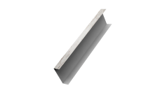 Декоративная накладка на столб универсальная 62х55 для забора жалюзи 0,45 Print Elite Snow Wood TwinColor (2,5м)